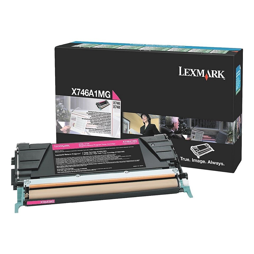 Toner Magenta 7000p. - X746A1MG pour imprimante Laser Lexmark - 0