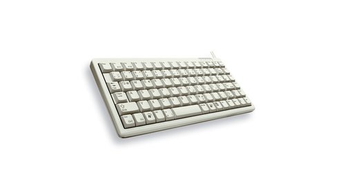 G84-4100 COMPACT KEYBOARD Clavier filaire miniature, USB/PS2, gris clair, AZERTY - FR - Achat / Vente sur grosbill-pro.com - 2