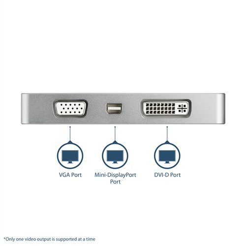 4-in-1 USB-C to VGA DVI HDMI or mDP - Achat / Vente sur grosbill-pro.com - 2