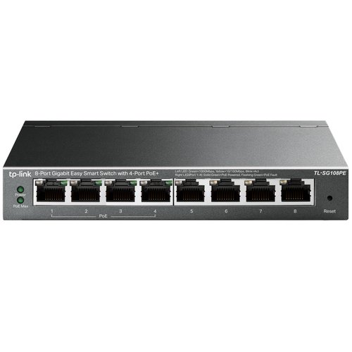 8 Port Easy Smart Switch with 4-Port PoE - Achat / Vente sur grosbill-pro.com - 0