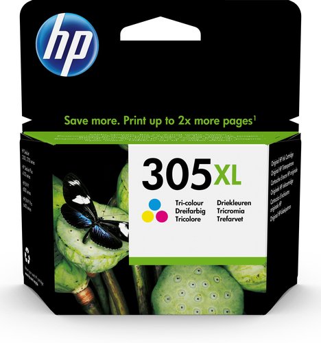 305XL Trois couleurs - 3YM63AE pour imprimante  HP - 0