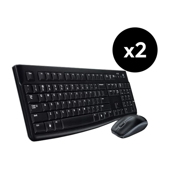 Logitech Classic Desktop MK120 (x2) - Pack Clavier/Souris - 0