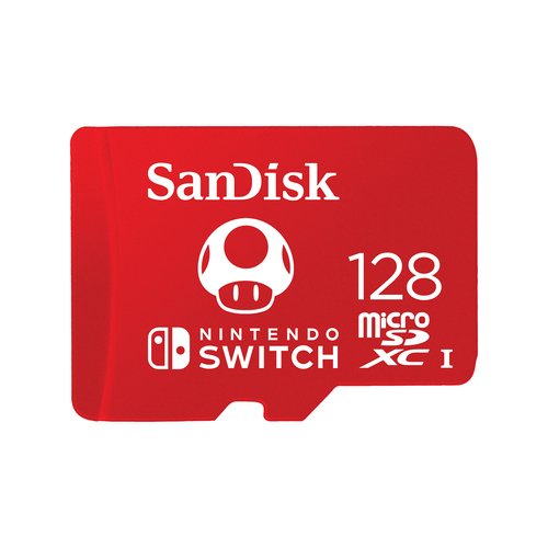 Grosbill Carte mémoire Sandisk MicroSDXC UHS-I card NintendoSwitch 128G