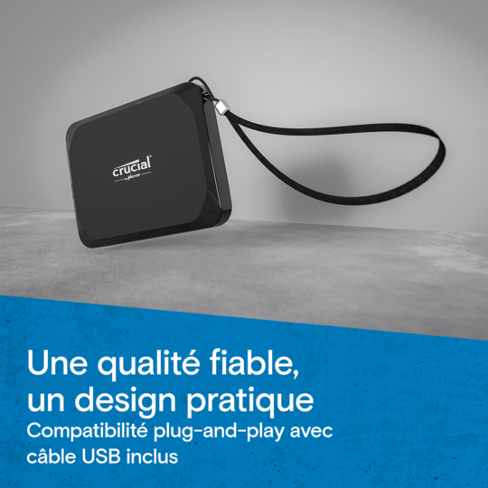 Crucial SSD 2To portable (CT2000X9SSD9) - Achat / Vente Disque SSD externe sur grosbill-pro.com - 4