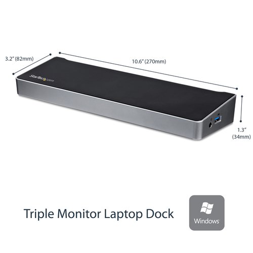 Triple-Video Docking Station for Laptops - Achat / Vente sur grosbill-pro.com - 0