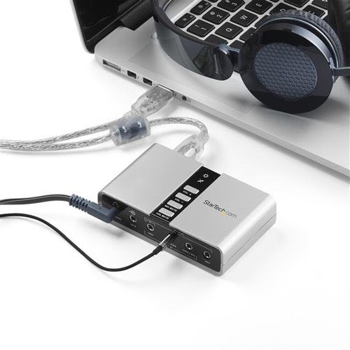 USB Audio Adapter External Sound Card - Achat / Vente sur grosbill-pro.com - 3