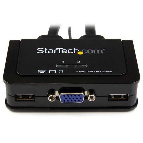 2 Port USB VGA Cable KVM Switch - Achat / Vente sur grosbill-pro.com - 1