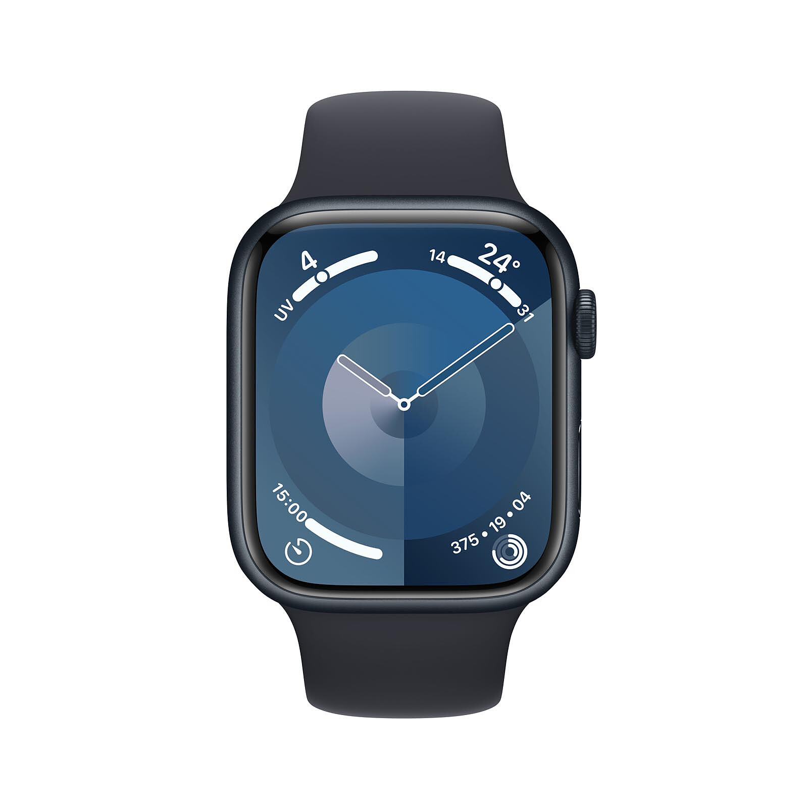 Apple Watch 9 GPS 45mm - S/M Sport Minuit (MR993QF/A) - Achat / Vente Objet connecté / Domotique sur grosbill-pro.com - 0