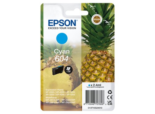 Grosbill Consommable imprimante Epson Cartouche Cyan 604