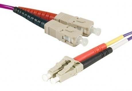 Cordon fibre optique OM3 SC/LC 50/125 - 2.00 m - 0