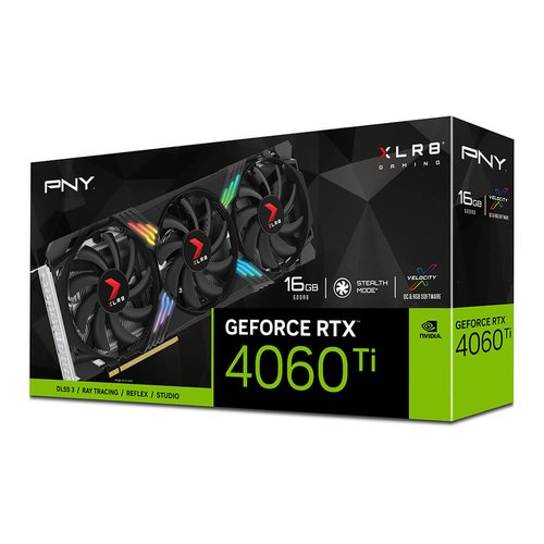 Grosbill Carte graphique PNY GeForce RTX 4060 Ti 16GB XLR8 Gaming VERTO Edition