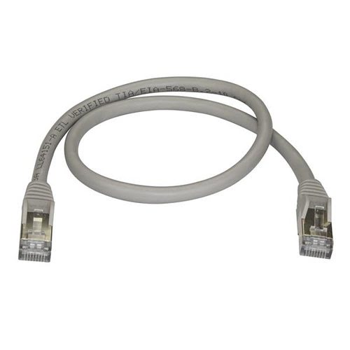 0.5m Gray Cat6a Ethernet Cable - STP - Achat / Vente sur grosbill-pro.com - 1