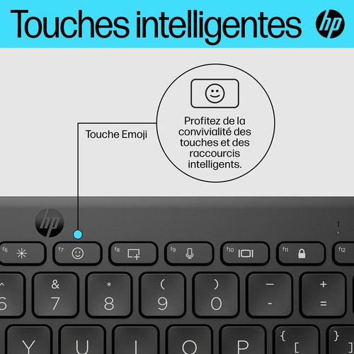 HP 350 BLK Compact Multi-Device KBD - Achat / Vente sur grosbill-pro.com - 16