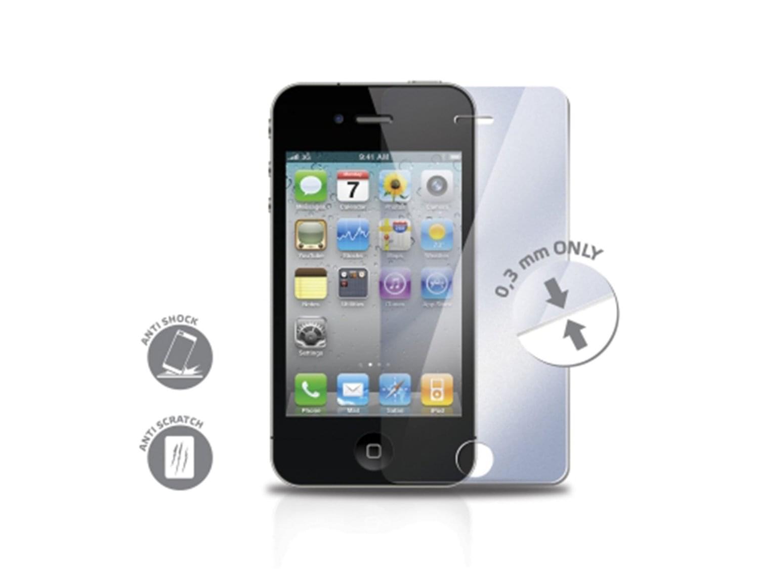 Film de Protection Protection en verre trempé pour iPhone 4/4S - Accessoire téléphonie Grosbill Pro - 0