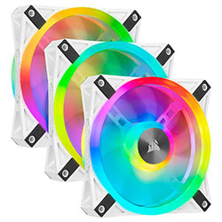 Grosbill Ventilateur boîtier Corsair Kit x3 QL120 RGB Blancs 120mm - CO-9050104-WW