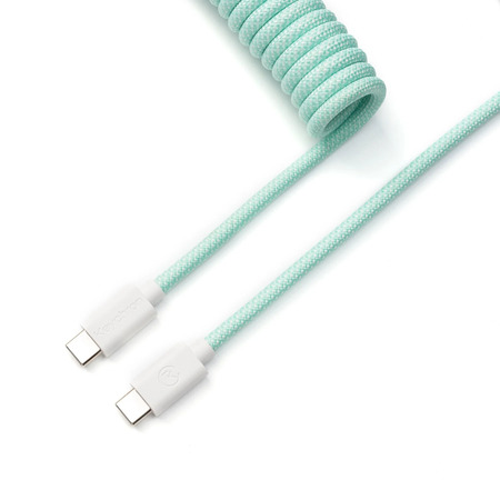 Grosbill Connectique PC Keychron Cable Coiled Aviator - USB C - Menthe