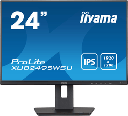 Grosbill Ecran PC Iiyama XUB2495WSU-B5 24.1" FHD+/60Hz/IPS/5ms/VGA/DP #