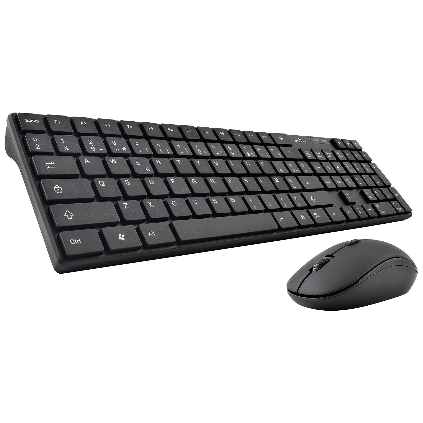 Bluestork Wireless Office Pack R Sans fil/Rechargeable/Noir - Pack Clavier/Souris - 0