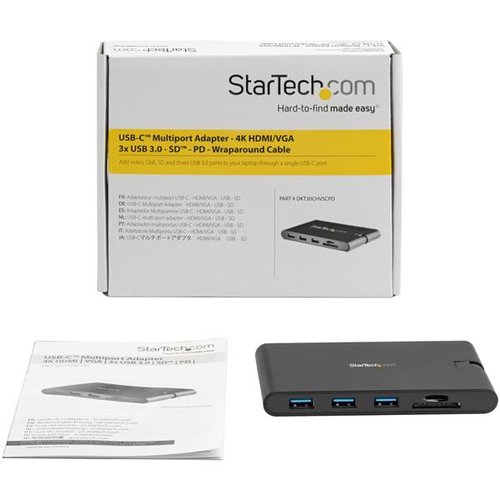 Multiport Adapter - USB-C - HDMI and VGA - Achat / Vente sur grosbill-pro.com - 7