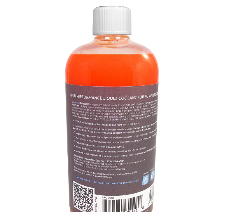 LIQUID COOL Liquide Opaque CFX - 1000ml - Atomic Orange - Watercooling - 1