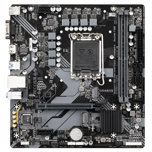 Gigabyte B760M H DDR4 Micro-ATX  - Carte mère Gigabyte - 1