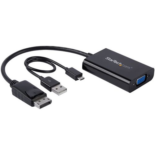 DisplayPort to VGA Adapter with Audio - Achat / Vente sur grosbill-pro.com - 1