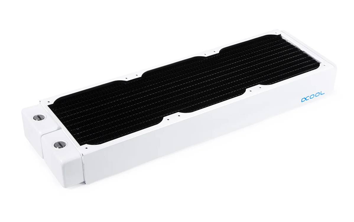 Alphacool Radiateur 360mm  Blanc -  HPE-45 Full Cuivre - Watercooling - 0