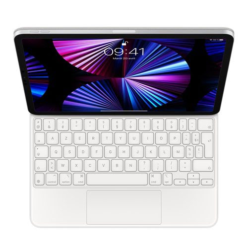 Magic Keyboard Blanc avec Etui pour iPad Pro 11 Blanc  - Achat / Vente sur grosbill-pro.com - 0