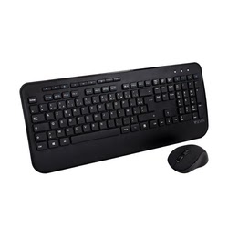 Clavier AZERTY français complet avec repose-mains CKW300FR – Noir