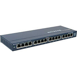 Grosbill Switch Netgear GS116 - 16 (ports)/10/100/1000/Sans POE/Empilable/Non manageable