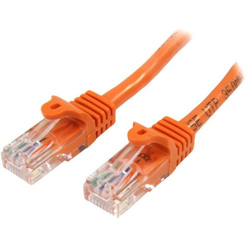 0.5m Orange Snagless Cat5e Patch Cable - Achat / Vente sur grosbill-pro.com - 0