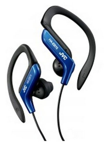 Grosbill Micro-casque JVC HA-EB75   Bleu   Tour d'oreille réglable   Basses-