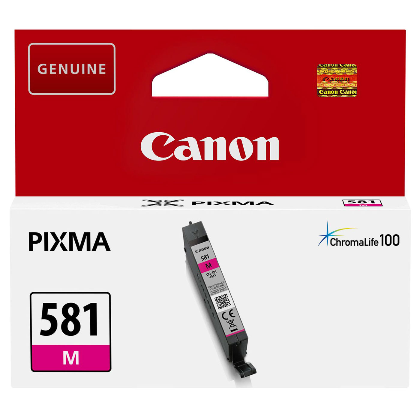 Cartouche Magenta CLI-581 M - 2104C001 pour imprimante Jet d'encre Canon - 0