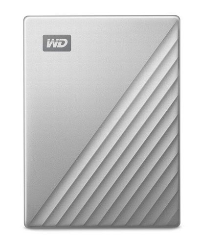 Grosbill Disque dur externe WD HDD EXT My Pass Ultra 1TB Silver