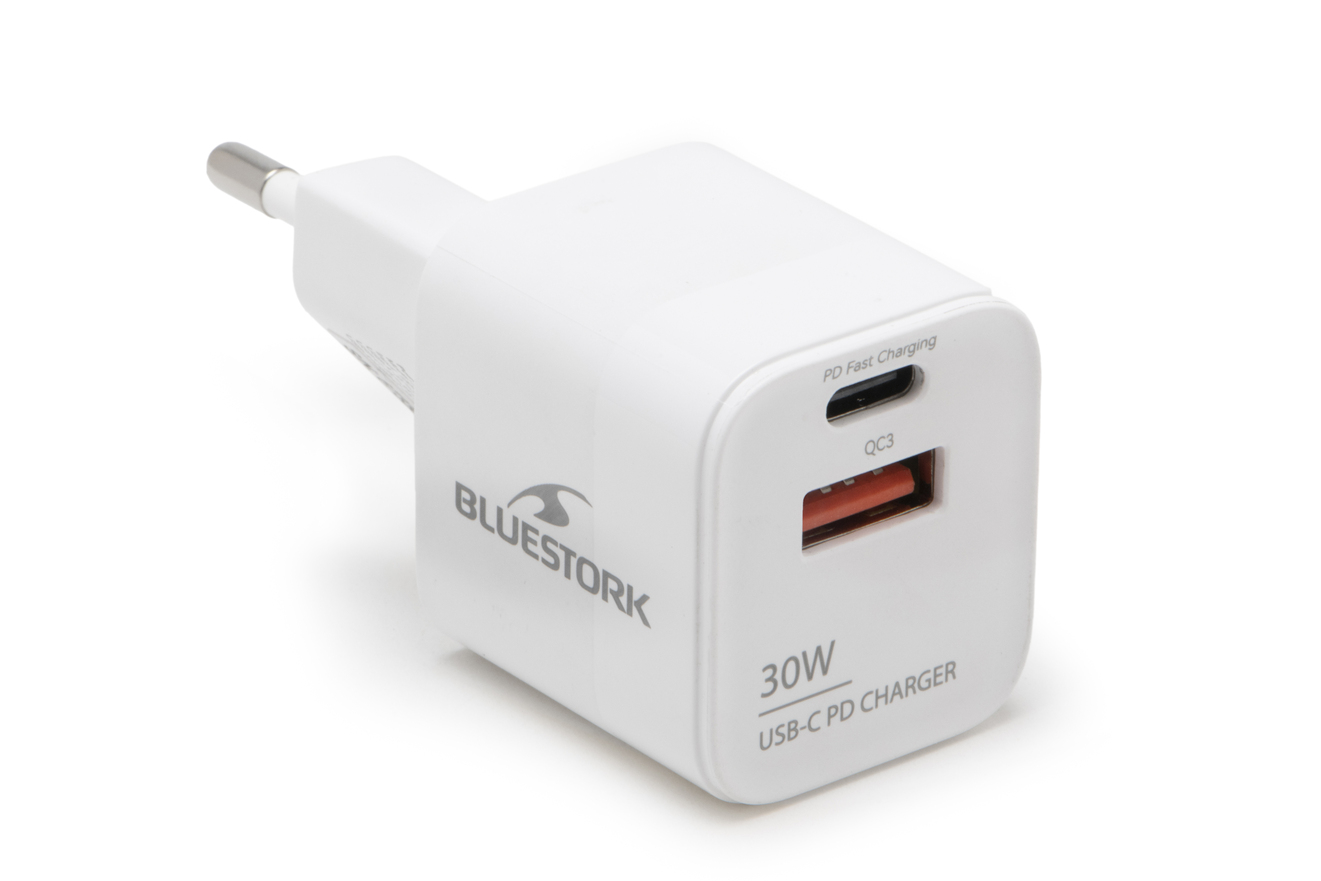 Bluestork Chargeur USB-C PD 3.0 30W v2 (PW-NB-30-C-A/2) - Achat / Vente Accessoire alimentation sur grosbill-pro.com - 1