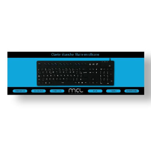 Wired waterproof silicone keyboard - Achat / Vente sur grosbill-pro.com - 5