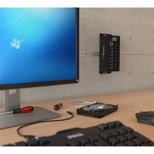 7 Port Industrial USB 3.0 Hub - Metal - Achat / Vente sur grosbill-pro.com - 3