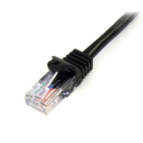 10m Black Snagless Cat5e Patch Cable - Achat / Vente sur grosbill-pro.com - 1