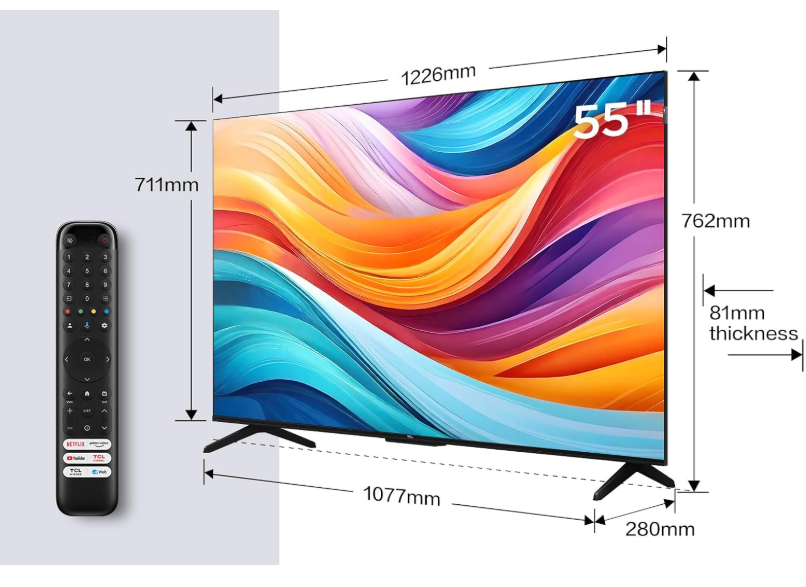 TCL 55T7B TV QLED 4K 55" (139 cm) - TV TCL - grosbill-pro.com - 1