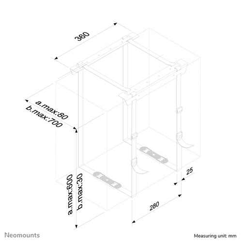 NewStar Support d'ordinateur - CPU-D025 - Accessoire boîtier - 2