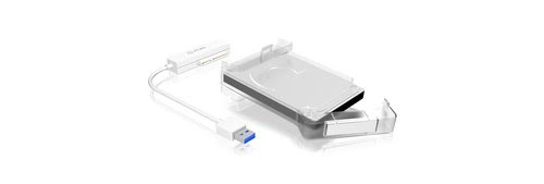 ICY BOX externes 2,5 Zoll FestplattengehÃ¤use, USB 3.0, IB-AC703-U3 - weiÃŸ - Achat / Vente sur grosbill-pro.com - 1