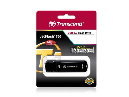 32GB JETFLASH 750 black USB 3.0 MLC - Achat / Vente sur grosbill-pro.com - 1