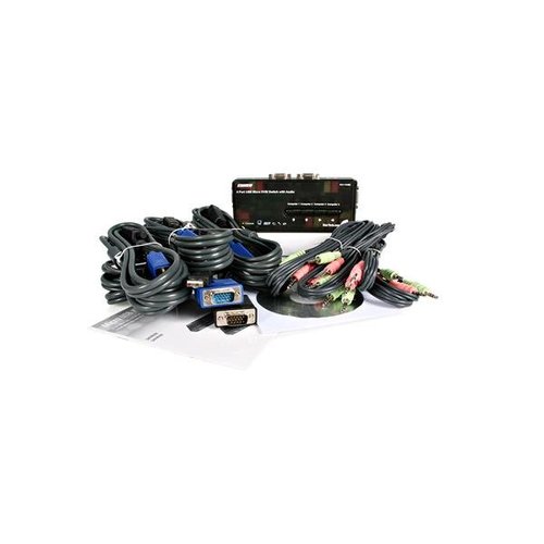 4 Port USB KVM Switch w/Audio & Cables - Achat / Vente sur grosbill-pro.com - 5