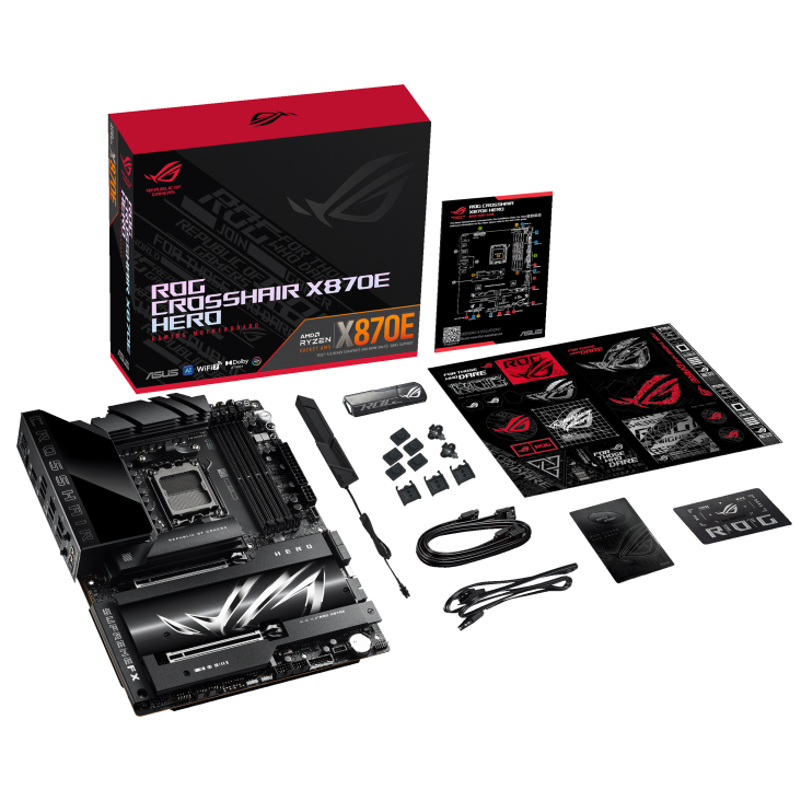 Asus ROG CROSSHAIR X870E HERO ATX  - Carte mère Asus - grosbill-pro.com - 11