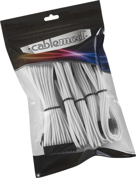 CableMod Kit câbles tressés (White) CM-CAB-CKIT-N88KW-R (CM-CAB-CKIT-N88KW-R) - Achat / Vente Accessoire alimentation sur grosbill-pro.com - 1
