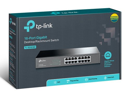 16 port Desktop/Rackmount Gigabit Switch - Achat / Vente sur grosbill-pro.com - 3