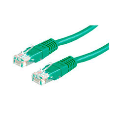 Cordon Cat 6, 4P Moule 2.00 m F/UTP Vert