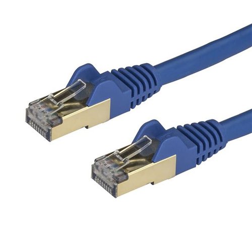 0.5m Blue Cat6a Ethernet Cable - STP - Achat / Vente sur grosbill-pro.com - 0
