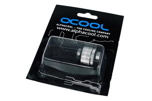 Alphacool Fitting double écrou G1/4 AG vers G1/4 AG - Chrome - Watercooling - 1