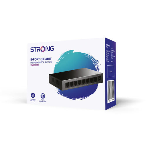 Switch Strong 8 ports 10/100/1000 Metal - SW8000M - grosbill-pro.com - 5